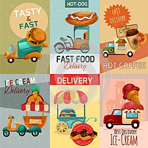 Fast Food Delivery Posters