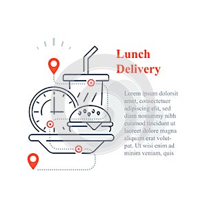 Fast food delivery to home, eat at home, order meal