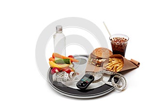 Fast food and healthy food