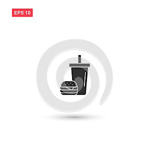 Fast food icon vector isolated 5