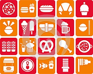 Fast food icons