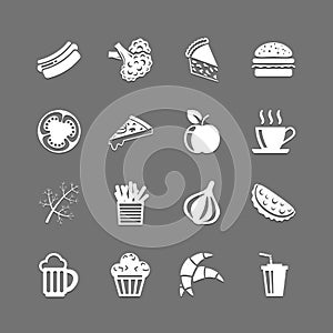 Fast food icons