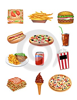 Fast food icons