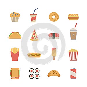 Fast food icons