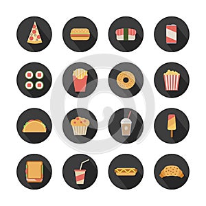 Fast food icons