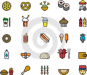 Fast food icons