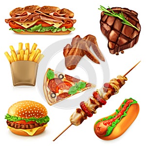 Fast food icons