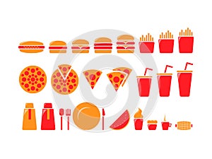 Fast food iconset