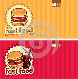 Fast-food menu