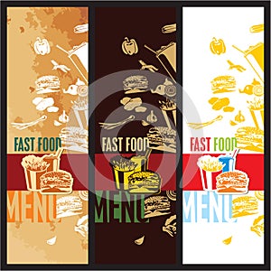 Fast food menu