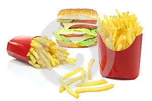 Fast food products for sale