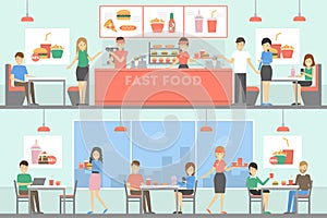 Fast food restaurant.