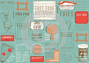 Fast Food Restaurant Placemat