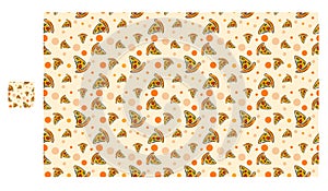 Fast food seamless pattern background vector design