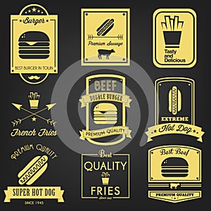 Fast Food Vintage Label