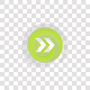 fast forward icon sign and symbol. fast forward color icon for website design and mobile app development. Simple Element from