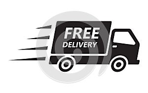 Fast and free shipping delivery truck