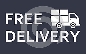 Fast and free shipping delivery truck