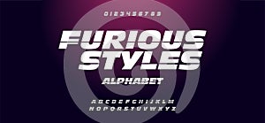 Fast and furious style fonts.