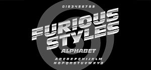 Fast and furious style fonts.