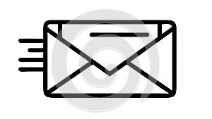 Fast Mail Delivery Icon for Swift Communication, vector design Generative AI