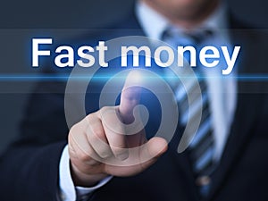 Fast Money Online Profit Success Business Finance Internet Concept