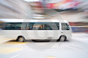 Fast moving bus