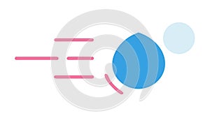 Fast Moving Object Icon, Speed, Motion, Dynamic, Blur, Vector Design Generative AI