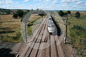 Fast moving train TGV