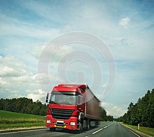 Fast moving truck