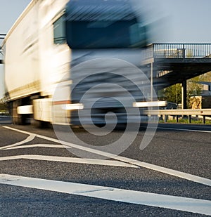 Fast moving truck