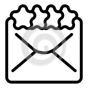 Fast postal service icon outline vector. High quality delivery mail service