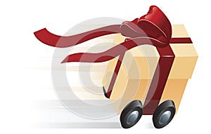 Fast Present Gift on Wheels Concept