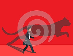 Fast and quality work. Business competition concept Vector illustration