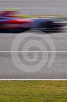 Fast racing car blur