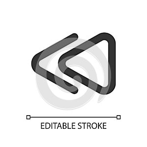 Fast reverse button pixel perfect linear ui icon