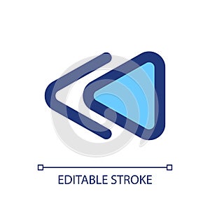 Fast reverse button pixel perfect RGB color ui icon