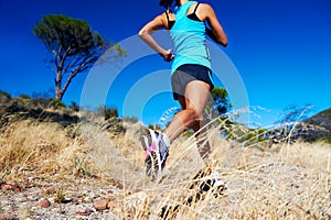 Fast running athlete