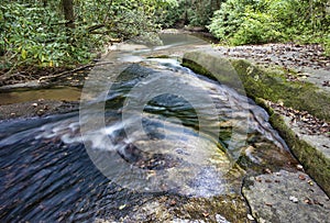 Fast running river in North Carolina