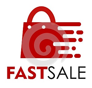 Fast sale logo design concept