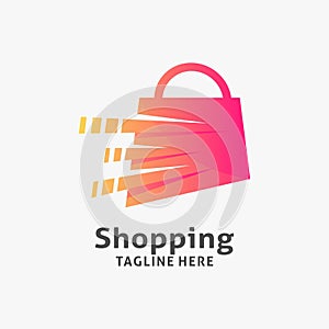 Fast shopping logo design