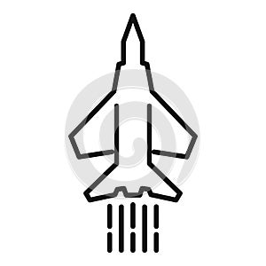 Fast speed airplane icon outline vector. Pace panel