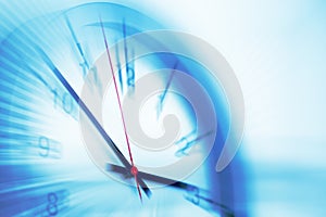 Fast speed times clock business working hours moving concept