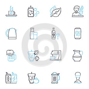 Fast and speedy linear icons set. Swift, Fleet, Quick, Rapid, Accelerated, Hurried, Rushing line vector and concept