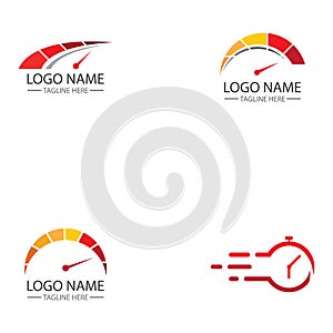Fast Time Icon Logo Design vector.