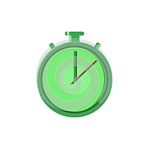 Fast Time Logo Quick Delivery Service line flat icon for mobile application, button and website design. Illustration isolat