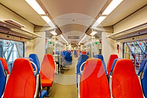 Fast train interior