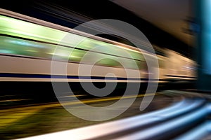 Fast Train with Motion Blur