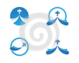 Fast travel logo vector