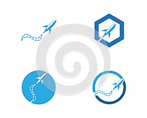 Fast travel logo vector